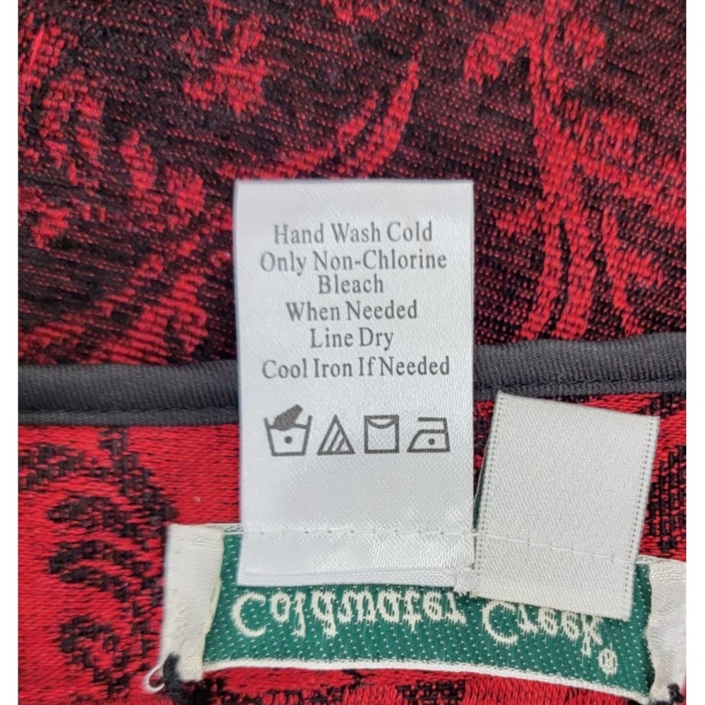 Coldwater Creek Womens Jacket Brocade Open Tapestry Reversible Size Large Petite - Picture 6 of 9